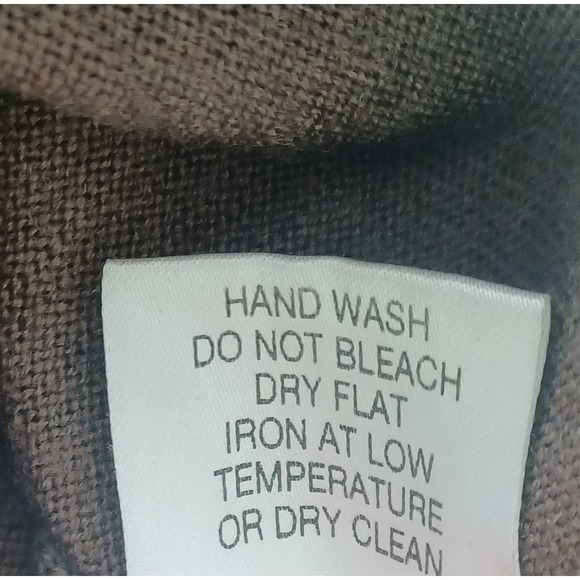 Paul Fredrick Men's S Vest Brown Merino Wool V-Neck Button Front Preppy Classic - Picture 7 of 8